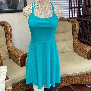 Cute pullover Racerback halter styler mint teal dress SP